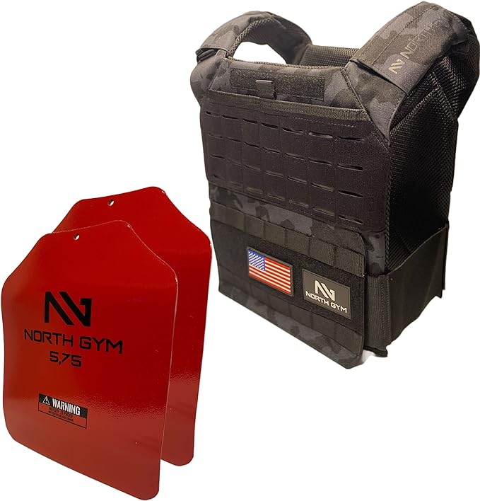14lb Black Camo Weighted Vest