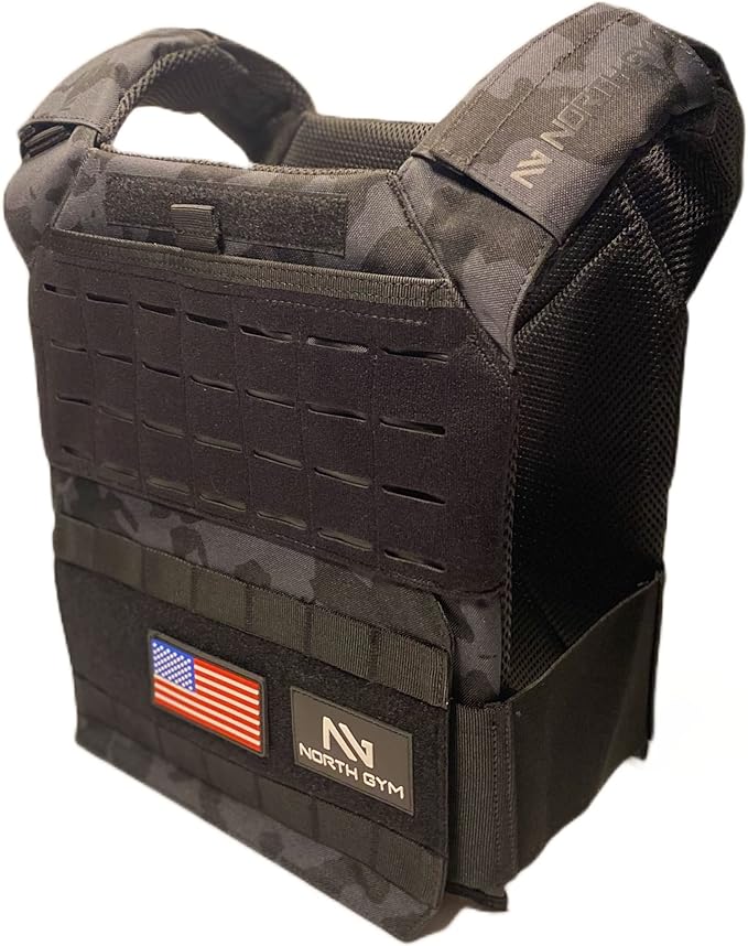 30lb Black Camo Weighted Vest