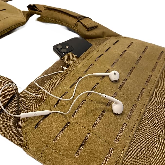 Tan Weighted Vest Without Plates